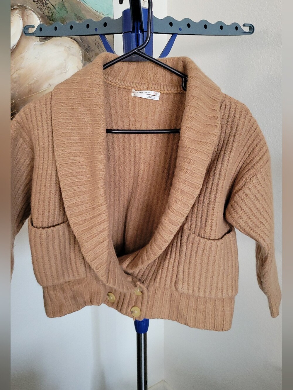 Anthropologie Deep-V Chunky Cardigan Size S